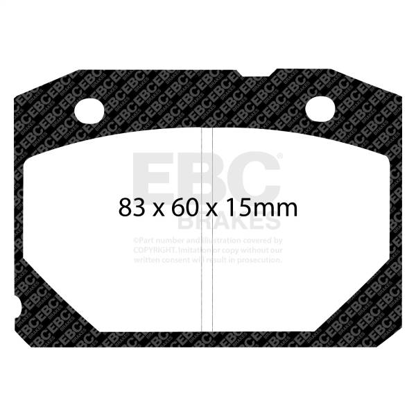 EBC - EBC Brakes Ultimax OEM Replacement Brake Pads UD2172