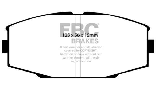 EBC - EBC 86-92 Toyota Supra 2.8 Ultimax2 Front Brake Pads - UD336