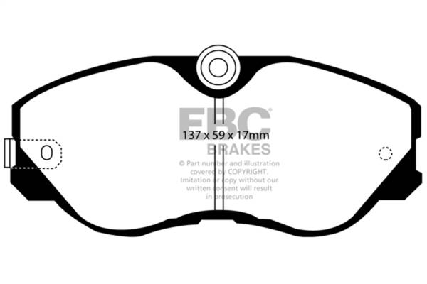 EBC - EBC 87-89 Nissan 300ZX 3.0 Turbo Ultimax2 Front Brake Pads - UD358