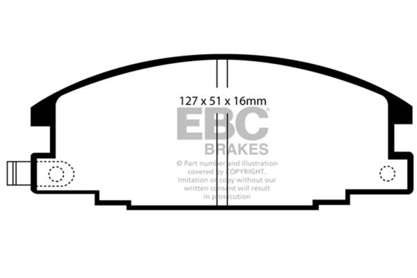 EBC - EBC 94-95 Honda Passport 2.6 Ultimax2 Front Brake Pads - UD363