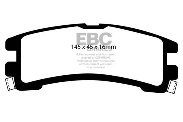 EBC - EBC 87-95 Nissan Pathfinder 3.0 Ultimax2 Rear Brake Pads - UD401