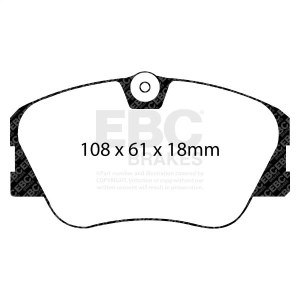 EBC Brakes - EBC Brakes Ultimax OEM Replacement Brake Pads