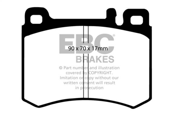 EBC Brakes - EBC Brakes Ultimax OEM Replacement Brake Pads