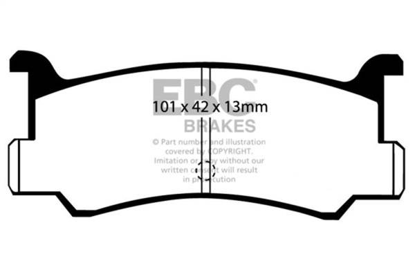 EBC - EBC 91-96 Ford Escort 1.8 Ultimax2 Front Brake Pads - UD473