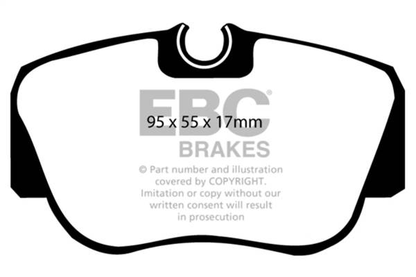 EBC Brakes - EBC Brakes Ultimax OEM Replacement Brake Pads