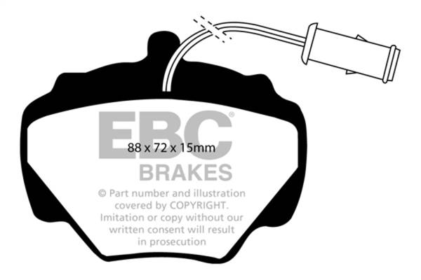 EBC Brakes - EBC Brakes Ultimax OEM Replacement Brake Pads