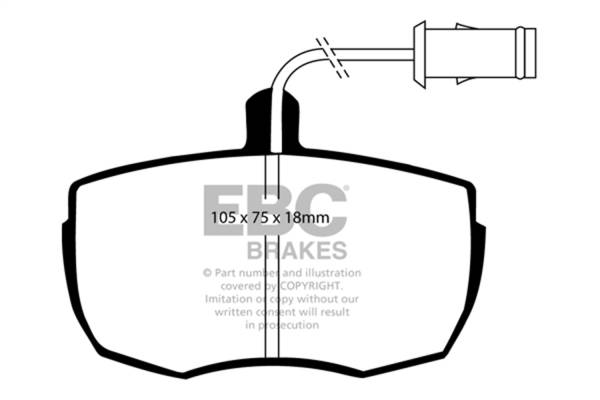 EBC Brakes - EBC Brakes Ultimax OEM Replacement Brake Pads