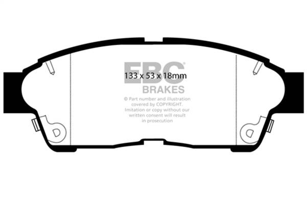 EBC - EBC 93-97 Geo Prizm 1.6 Ultimax2 Front Brake Pads - UD562