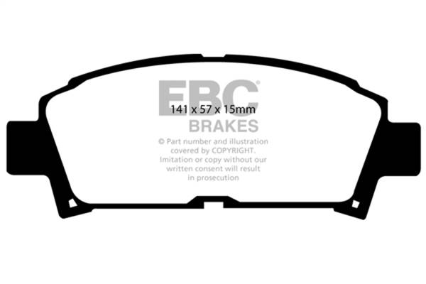 EBC - EBC 93-95 Toyota MR2 2.0 Turbo Ultimax2 Front Brake Pads - UD582