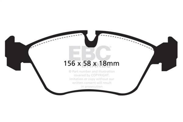 EBC Brakes - EBC Brakes Ultimax OEM Replacement Brake Pads UD618