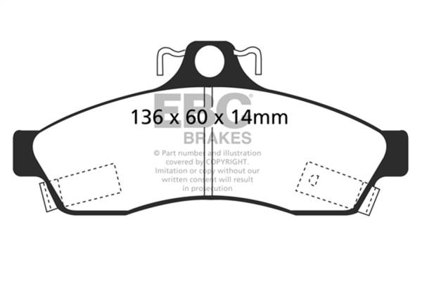 EBC Brakes - EBC Brakes Ultimax OEM Replacement Brake Pads UD628