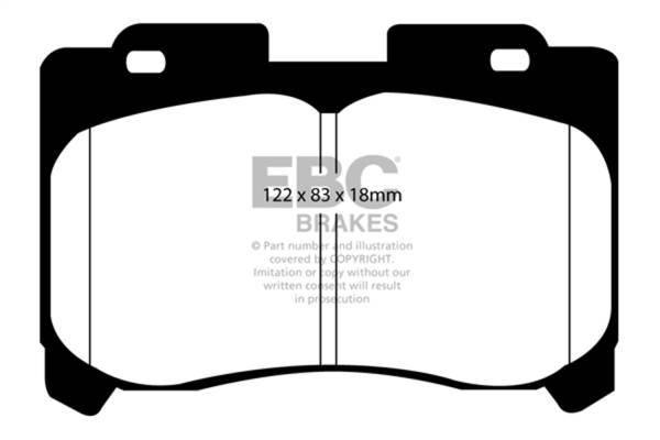 EBC Brakes - EBC Brakes Ultimax OEM Replacement Brake Pads UD629