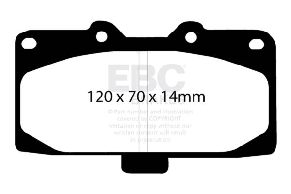 EBC Brakes - EBC Brakes Ultimax OEM Replacement Brake Pads UD647