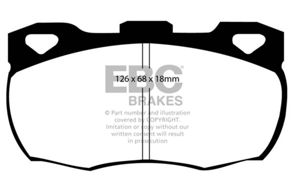 EBC Brakes - EBC Brakes Ultimax OEM Replacement Brake Pads