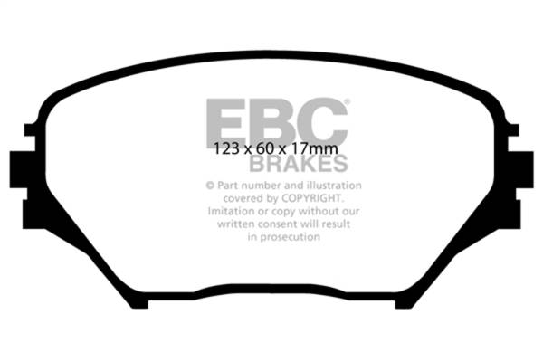 EBC - EBC 01-03 Toyota RAV 4 2.0 Ultimax2 Front Brake Pads - UD862