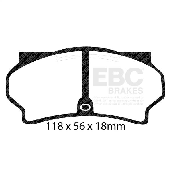 EBC Brakes - EBC Brakes Ultimax OEM Replacement Brake Pads