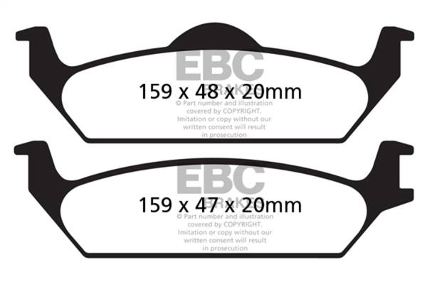 EBC Brakes - EBC Brakes Ultimax OEM Replacement Brake Pads UD963