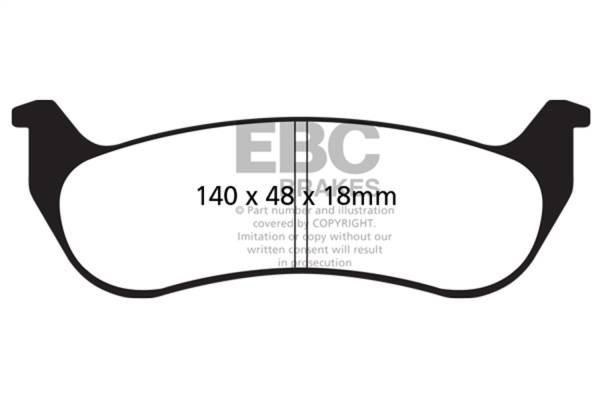 EBC Brakes - EBC Brakes Ultimax OEM Replacement Brake Pads UD998