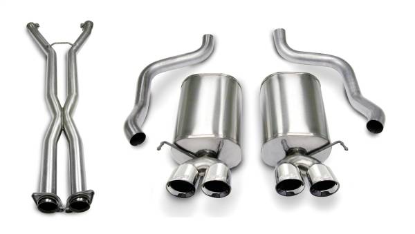 Corsa Performance - Corsa Performance 2.5in. Cat-Back Dual Rear Exit with Twin 3.5in. Polished Pro-Series Tips 14169CB4