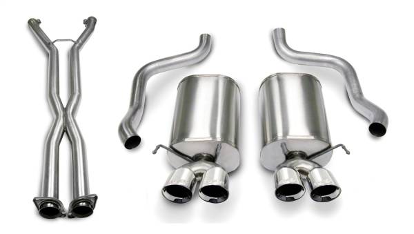 Corsa Performance - Corsa Performance 2.5in. Cat-Back Dual Rear Exit with Twin 3.5in. Polished Pro-Series Tips 14169CB6