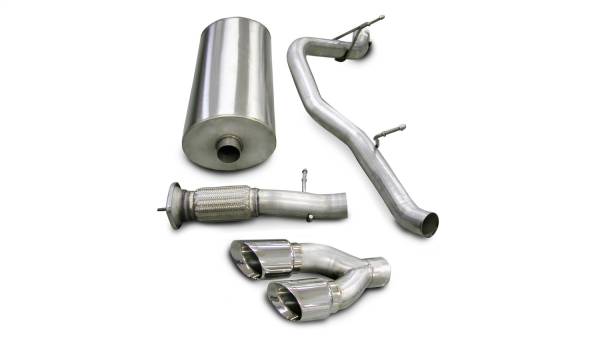 Corsa Performance - Corsa Performance 3.0in. Cat-Back Single Side Exit with Twin 4.0in. Polished Pro-Series Tips 14202