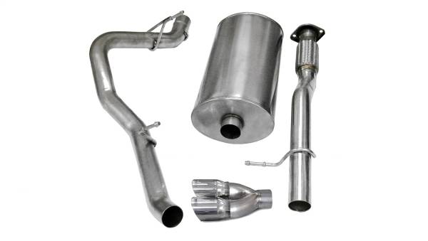 Corsa Performance - Corsa Performance 3.0in. Cat-Back Single Side Exit with Twin 4.0in. Polished Pro-Series Tips 14246