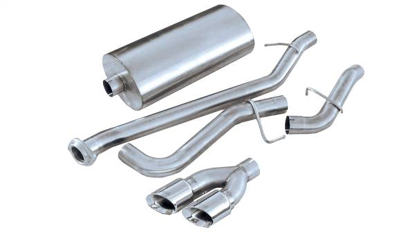 Corsa Performance - Corsa Performance 3.0in. Cat-Back Single Side Exit with Twin 4.0in. Polished Pro-Series Tips 14260