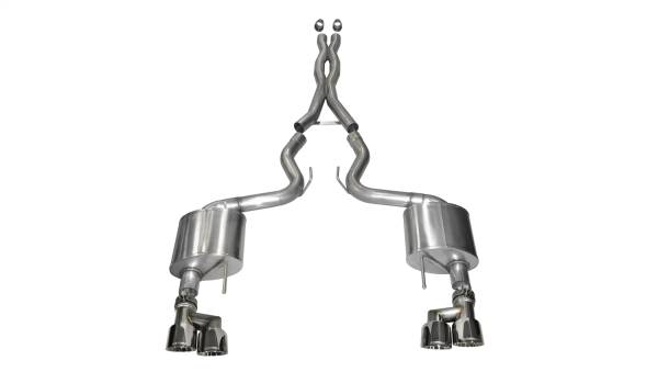 Corsa Performance - Corsa Performance 3.0in. Cat-Back Dual Rear Exit with Twin 4.0in. Polished Pro-Series Tips 14335