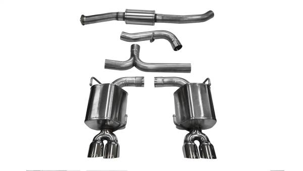 Corsa Performance - Corsa Performance 3.0in. Cat-Back Dual Rear Exit with Twin 3.5in. Polished Pro-Series Tips 14863