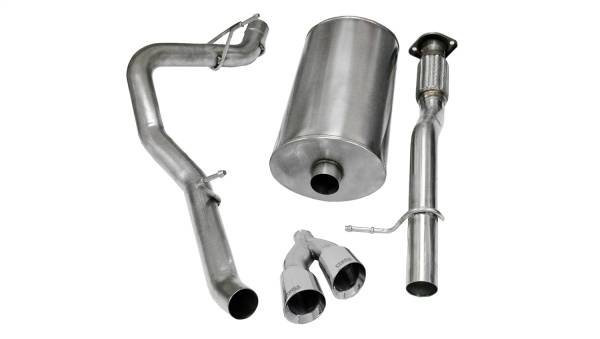 Corsa Performance - Corsa Performance 3.0in. Cat-Back Single Side Exit with Twin 4.0in. Polished Pro-Series Tips 14914