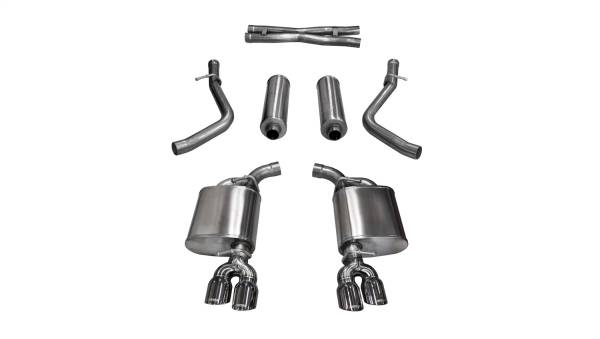 Corsa Performance - Corsa Performance 2.5in. Cat-Back Dual Rear Exit with Twin 3.5in. Polished Pro-Series Tips 14985