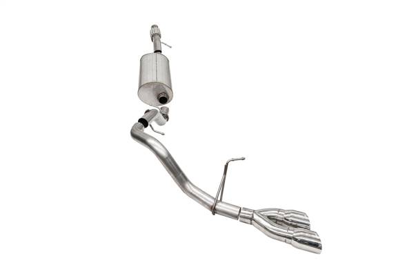 Corsa Performance - Corsa Performance 3.0in. Single Side Exit Cat-Back Exhaust System with Twin 4.0in. Tips 21125