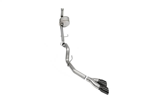 Corsa Performance - Corsa Performance 3.0in. Single Side Exit Catback Exhaust System with Twin 4.0in. Pro Series® Tips 21148BLK