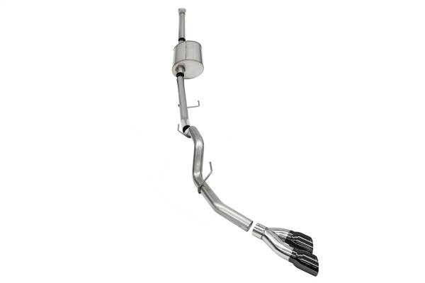 Corsa Performance - Corsa Performance 3.0in. Single Side Exit Catback Exhaust System with Twin 4.0in. Pro Series® Tips 21160BLK