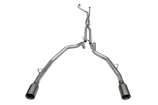 Corsa Performance - Corsa Performance 3.0in. Dual Rear Exit Catback Exhaust System with Flat Cut 5.0in. Dual Wall Tips 21190GNM