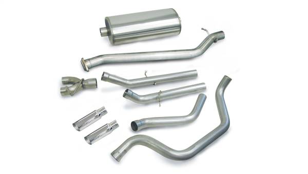 Corsa Performance - Corsa Performance 3.0in. Cat-Back Dual Rear Exit with Single 4.0in. Polished Slash Cut Tips 24273