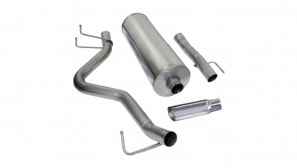 Corsa Performance - Corsa Performance 3.0in. Cat-Back Single Side Exit with Single 4.0in. Polished Slash Cut Tip 24404