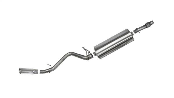 Corsa Performance - Corsa Performance 3.0in. Cat-Back Single Side Exit with Single 4.0in. Polished Slash Cut Tip 24871