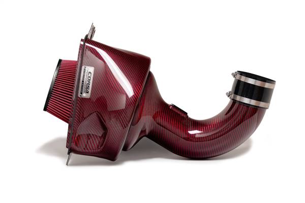 Corsa Performance - Corsa Performance Limited Edition Corsa Performance C7 Corvette Red Carbon Fiber Air Intake with DryTech 3D No Oil Filtration 44001D-R