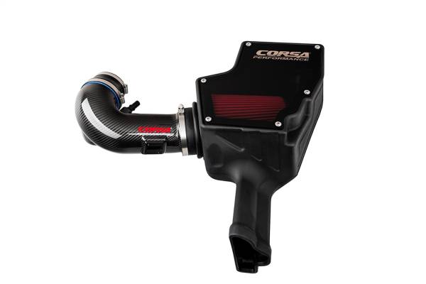 Corsa Performance - CORSA Performance Mustang GT Closed Box Air Intake with Carbon Fiber Air Duct/DryTech 3D No Oil Filtration 44007D