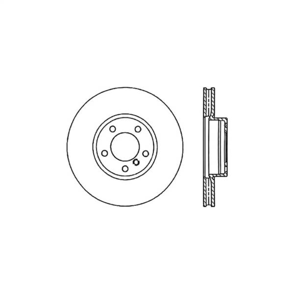 StopTech - StopTech Cryostop Premium High Carbon Rotor; Front Left