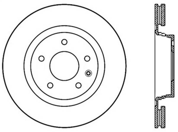 StopTech - StopTech Cryostop Premium High Carbon Rotor; Rear