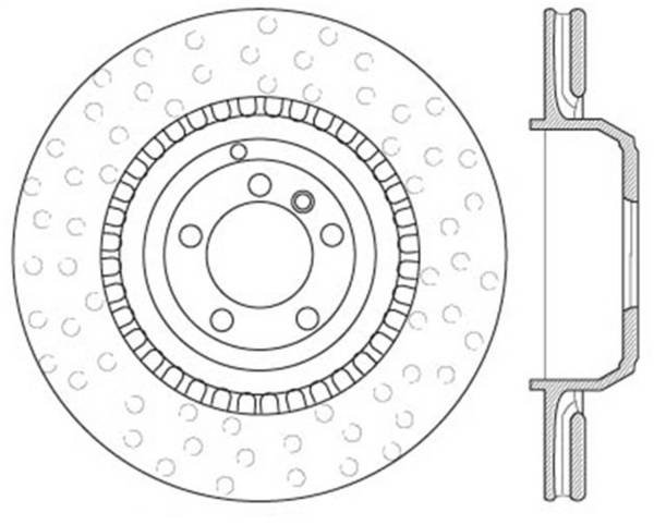 StopTech - StopTech Cryostop Premium High Carbon Rotor; Rear