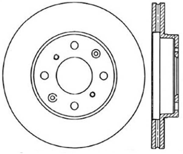 StopTech - StopTech Cryostop Premium High Carbon Rotor Front 125.40023CRY