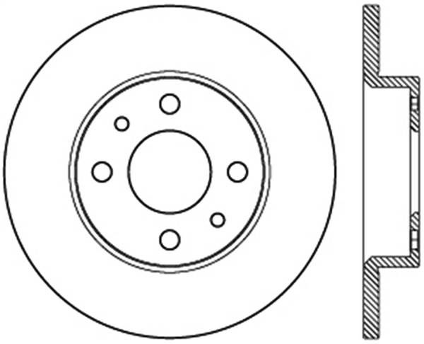 StopTech - StopTech Sport Slotted Cryo Brake Rotor; Front and Rear Right