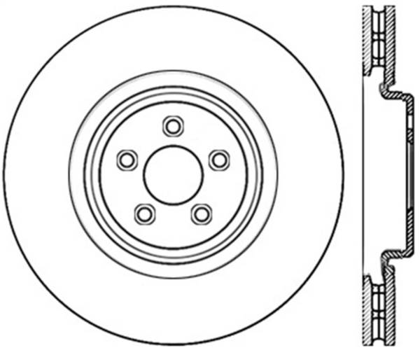 StopTech - StopTech Sport Slotted Cryo Brake Rotor; Front Left