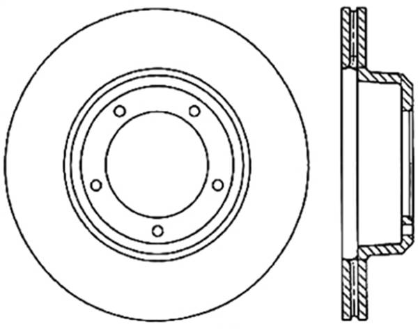 StopTech - StopTech Sport Slotted Cryo Brake Rotor; Front Left