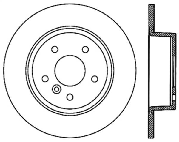 StopTech - StopTech Sport Slotted Cryo Brake Rotor; Rear Left