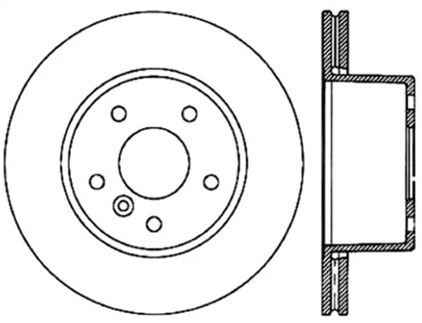 StopTech - StopTech Sport Slotted Cryo Brake Rotor; Front Left