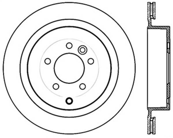 StopTech - StopTech Sport Slotted Cryo Brake Rotor; Rear Left